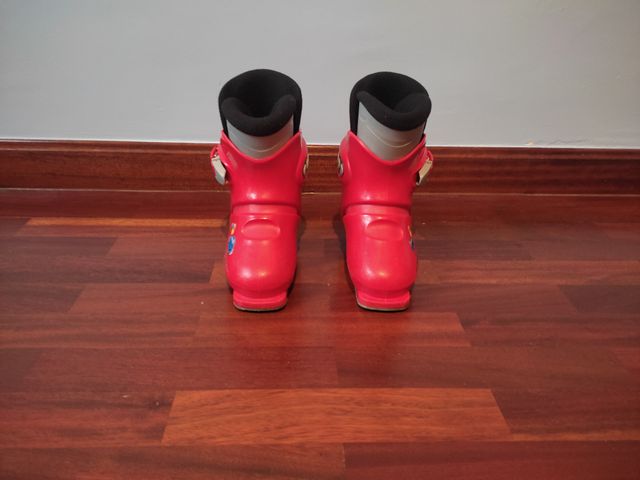 Botas de esquí Rossignol rojas para niños