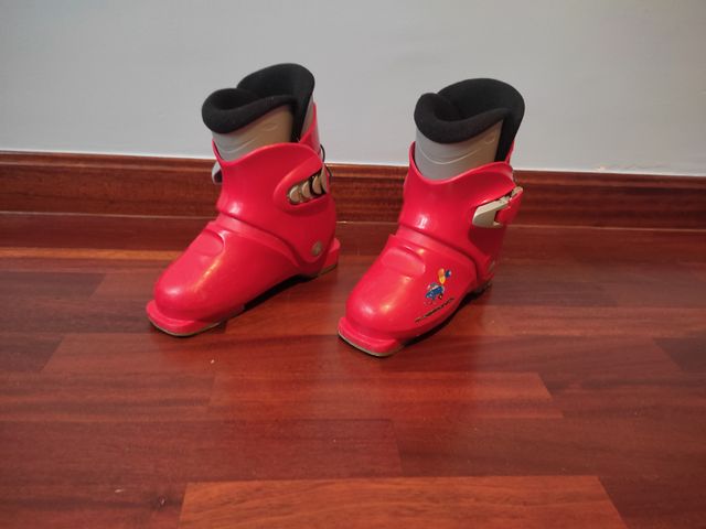 Botas de esquí Rossignol rojas para niños