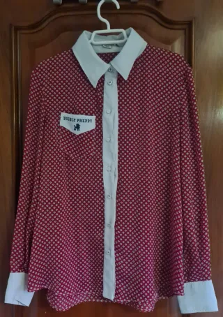 Camisa Highly Preppy Roja y Blanca