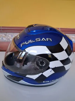 Casco Moto G-Mac Azul Talla S