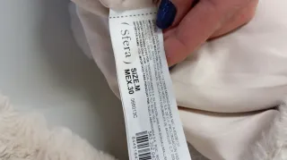 Abrigo mujer peluche beige talla M.