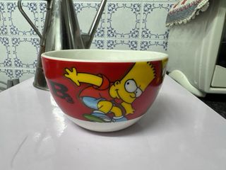 Taza y plato Bart Simpson