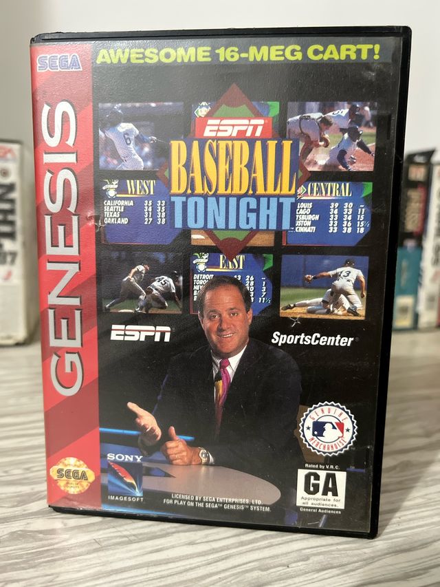 Sega mega drive Genesis ESPN Baseball Tonight