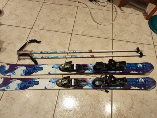 Tabla, fijaciones y palos de Sky Wedze