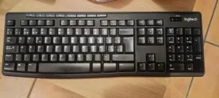 Teclado Logitech K270 Negro sin USB