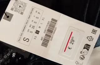 Vestido Zara Negro Lentejuelas