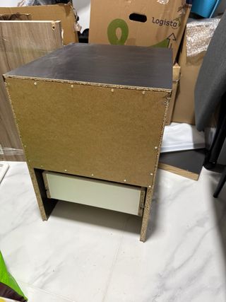 Cómoda Ikea Kullen Negra/Marrón