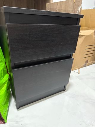 Cómoda Ikea Kullen Negra/Marrón