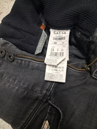 Pantalón Salsa Gris Talle Alto