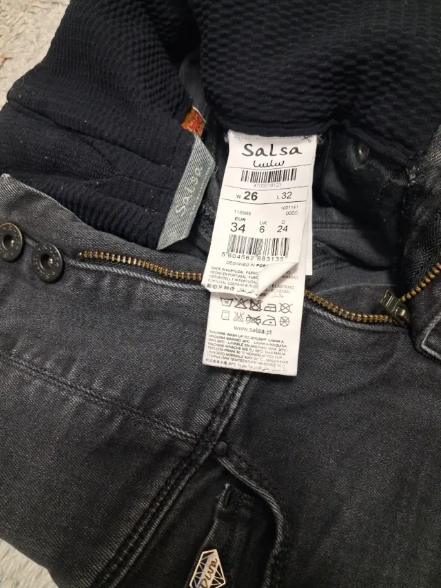 Pantalón Salsa Gris Talle Alto