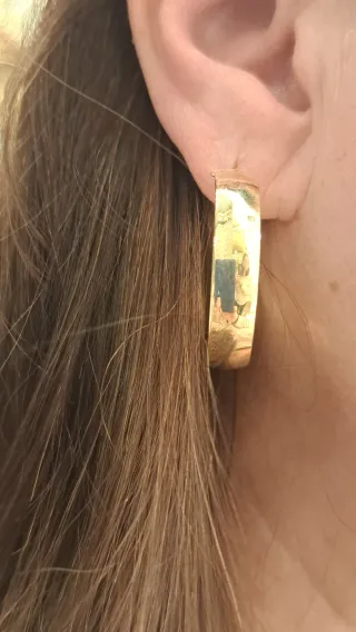 Pendientes Aro Oro 18k