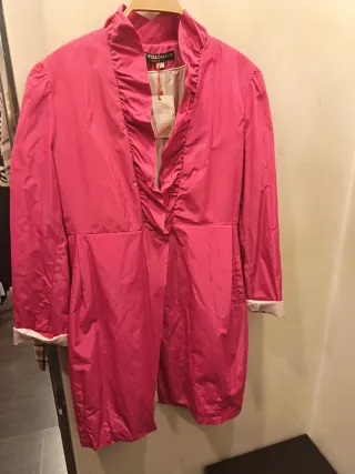Gabardina KOU MADRID rosa Talla M