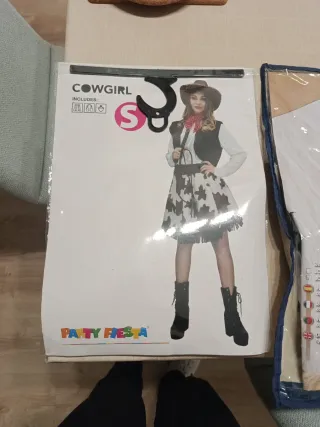 Disfraz Cowgirl Talla S Disfraz Panda Talla M