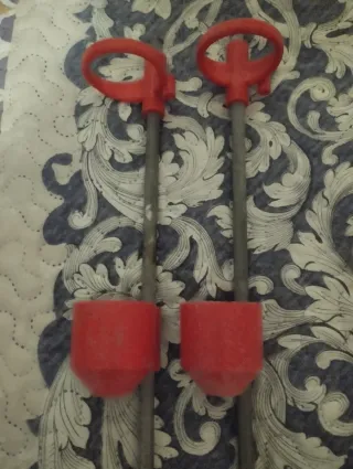 2 Soportes Caña Pesca 50cm en buen estado