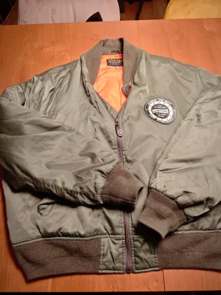 Chaqueta Bomber Verde