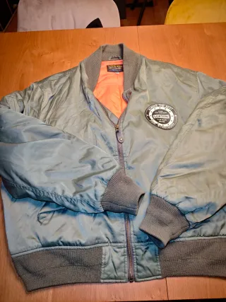 Chaqueta Bomber Verde