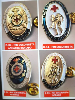 Insignias Cruz Roja - Lote Colección