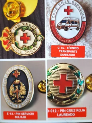 Insignias Cruz Roja - Lote Colección