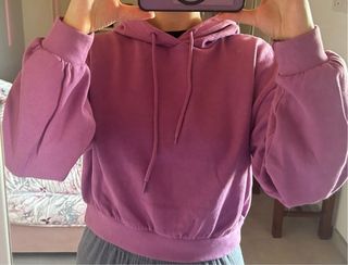 Felpa viola con scritta PERFECT