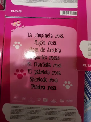 DVD La Pantera Rosa + 4 dvd Dibujos + caja metal