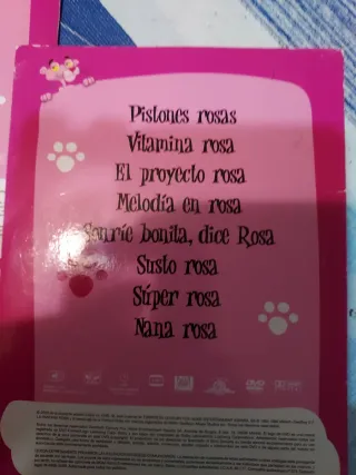 DVD La Pantera Rosa + 4 dvd Dibujos + caja metal
