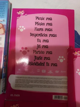 DVD La Pantera Rosa + 4 dvd Dibujos + caja metal