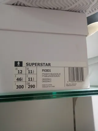 Adidas Superstar Blancas y Negras 46 y 2/3