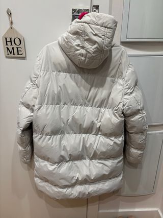 Parka larga Álvaro Moreno blanca