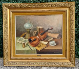 Cuadro Bodegón Violín