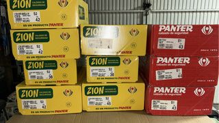 Lote 10 Pares Zapatos Seguridad ZION Negro Talla 4