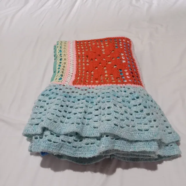 Coperta Uncinetto Vintage Multicolore