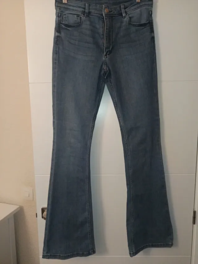 Vaqueros H&M Denim Lavado Acampanados