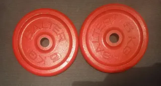 PESAS 2 DISCOS DE 5KG SALTER PARA BARRAS DE 30MM