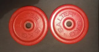 PESAS 2 DISCOS DE 5KG SALTER PARA BARRAS DE 30MM