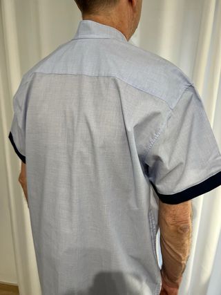 Camisa azul manga corta XXL-XXXL