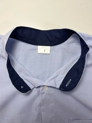 Camisa azul manga corta XXL-XXXL