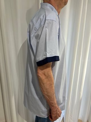 Camisa azul manga corta XXL-XXXL