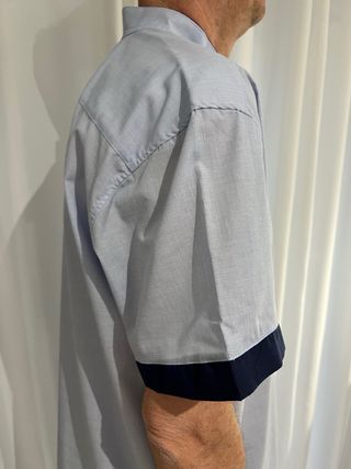 Camisa azul manga corta XXL-XXXL