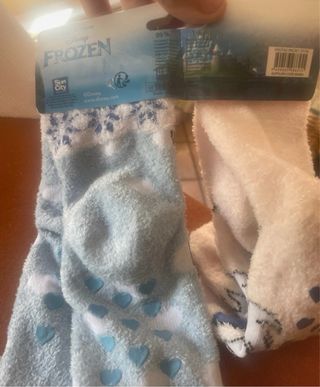 Calzette Frozen Elsa e Anna Pack x2