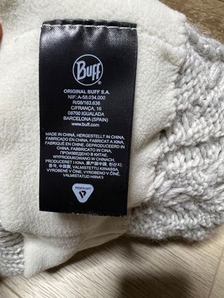 Gorro Buff Tricot y Polar con Pompón