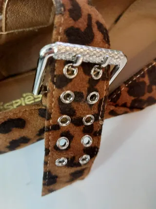 Manoletinas animal print talla 39