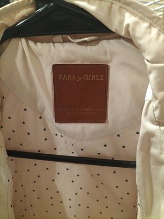Chaqueta Zara Beige Acolchada