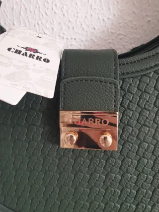 Borsa tracolla Charro verde nuova con cartellino