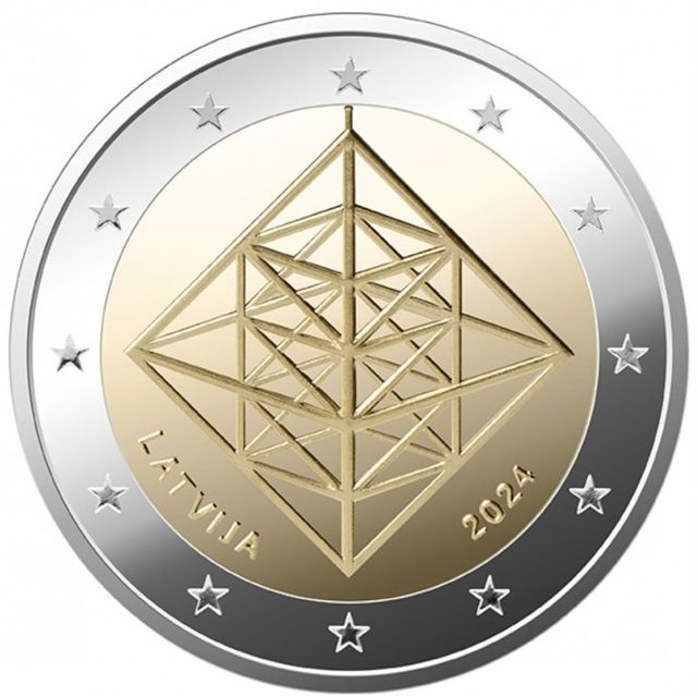 2 EUROS CONMEMORATIVOS LETONIA 2024