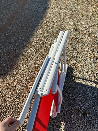 Sillas de jardin,camping plegables rojas