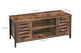 Mesa TV madera y metal