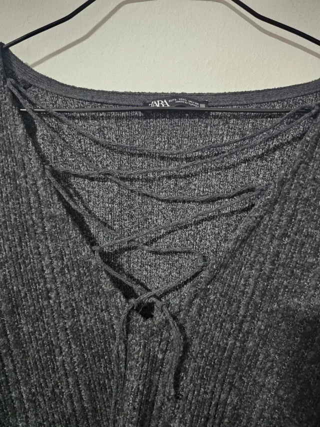 Jersey Zara gris talla L
