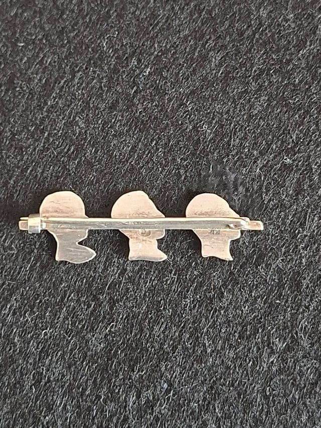 Broche Antiguo Alfonso XIII Plata