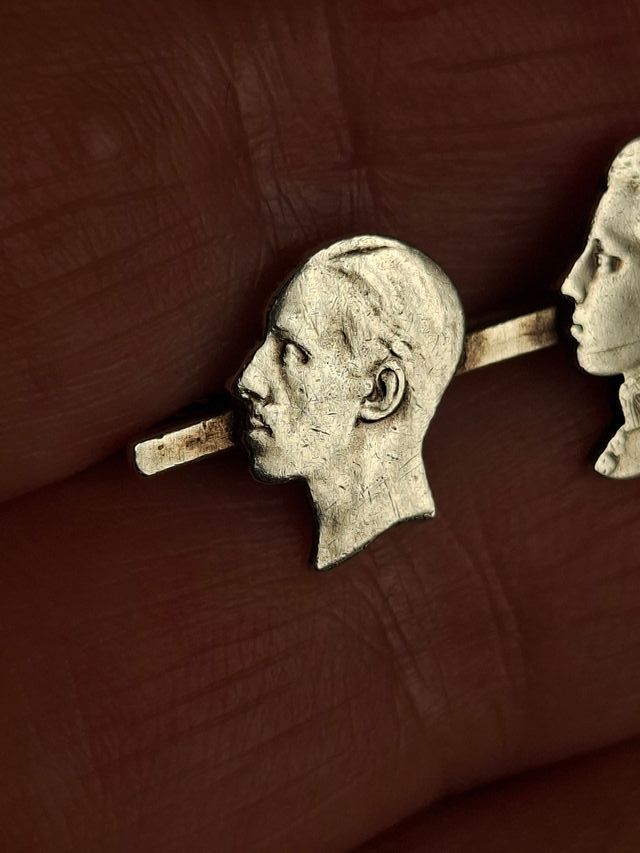 Broche Antiguo Alfonso XIII Plata