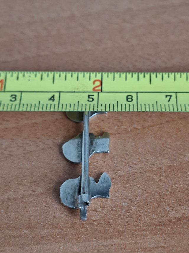 Broche Antiguo Alfonso XIII Plata